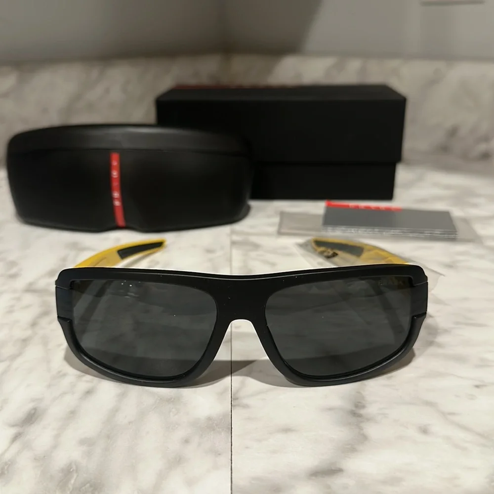 Prada mens 50% OFF yellow sunglasses